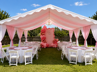 20X20 Draped Tent