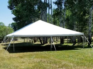 30x45 White Top Commercial Tent 