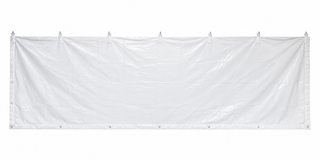 White Commercial Tent Wall 8x20