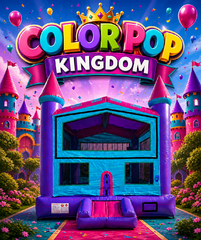 Color Pop Kingdom Bounce House