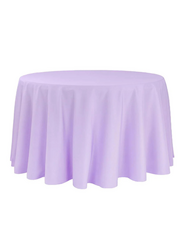 Lavender Round Linen 120in