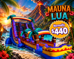 18ft Mauna Lua Dual Lane with Slip N Slide