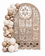 Papel Picado Backdrop with Balloon Garland