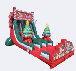 18ft Christmas Dual Slide with Lights 