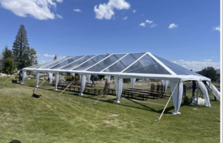 30x45 clear top tent 
