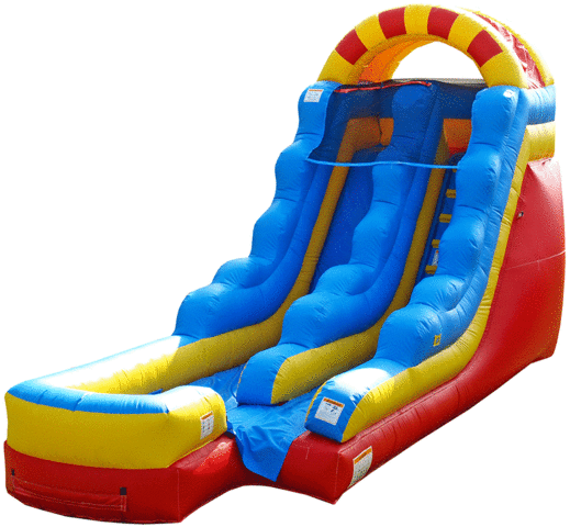 15ft Circus Water Slide with Splash Pad