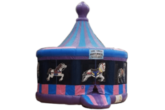 Girls themed inflatable rentals including princess bounce houses for birthday parties