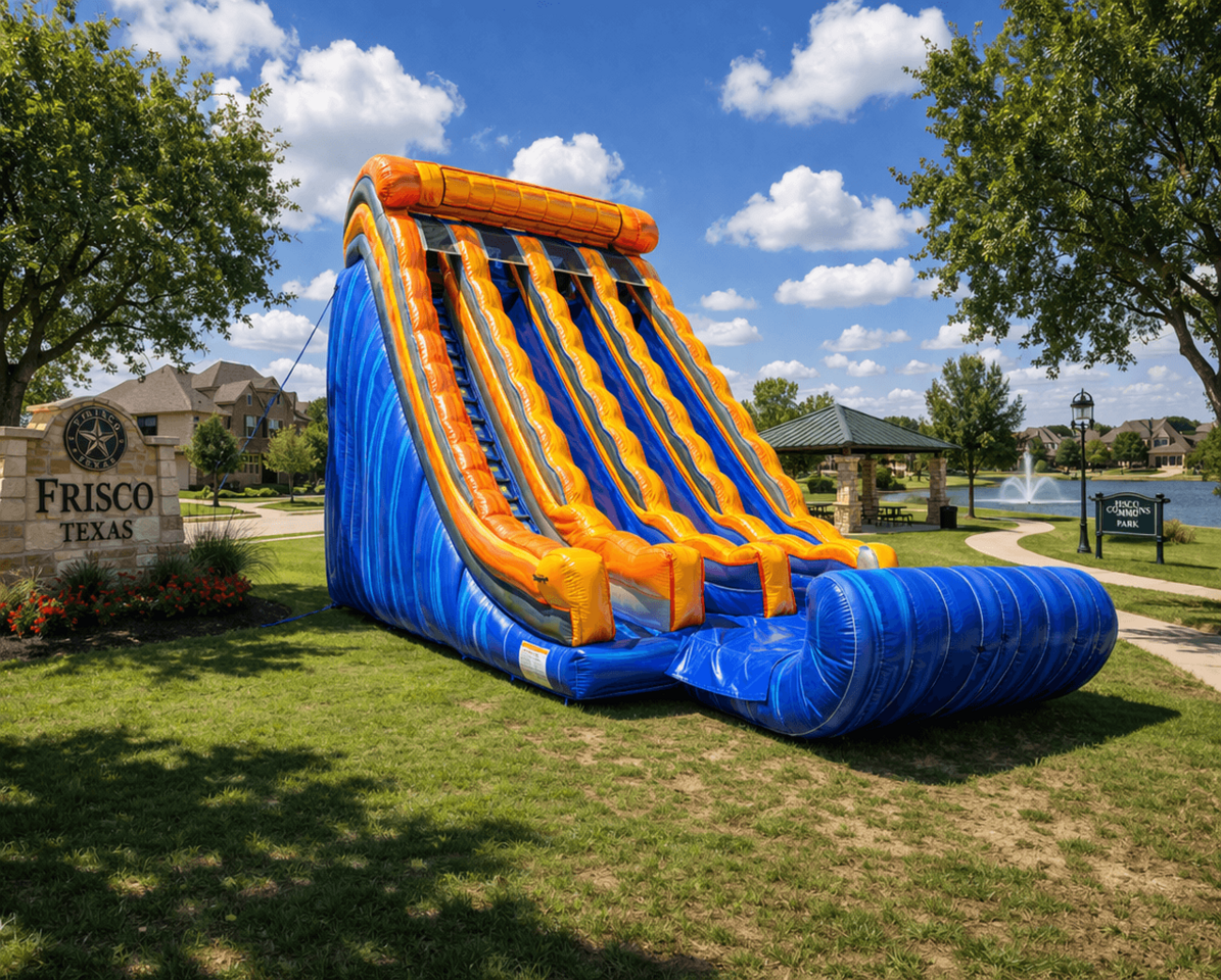 Frisco Texas inflatable slide and bounce house rentals