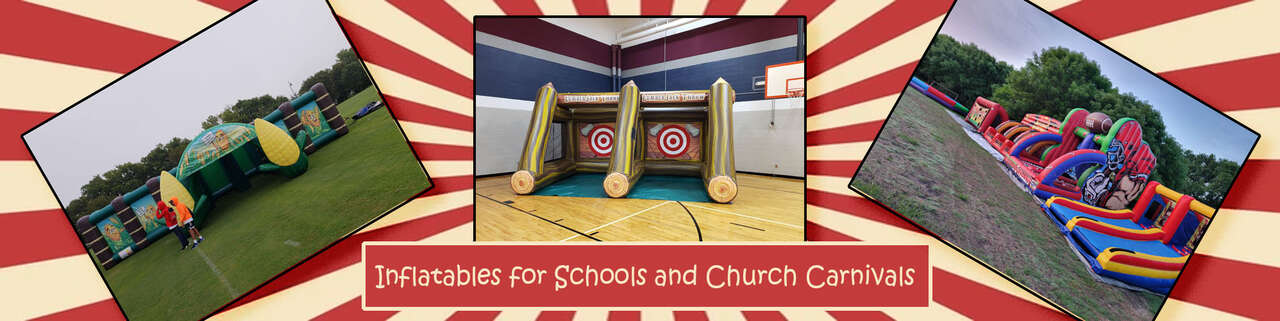 Inflatables for School and Church Carnivals Inflatables for School and Church Carnivals