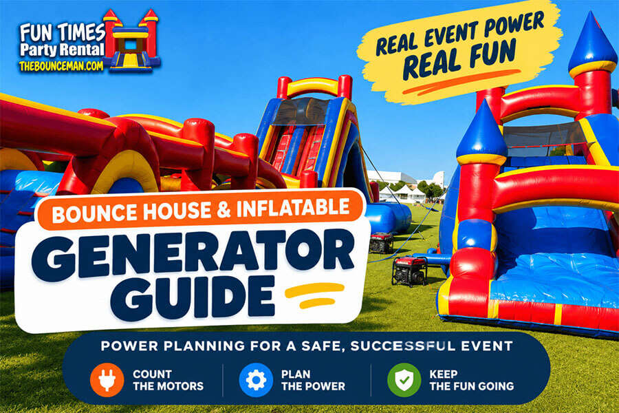 Bounce house and inflatable generator guide