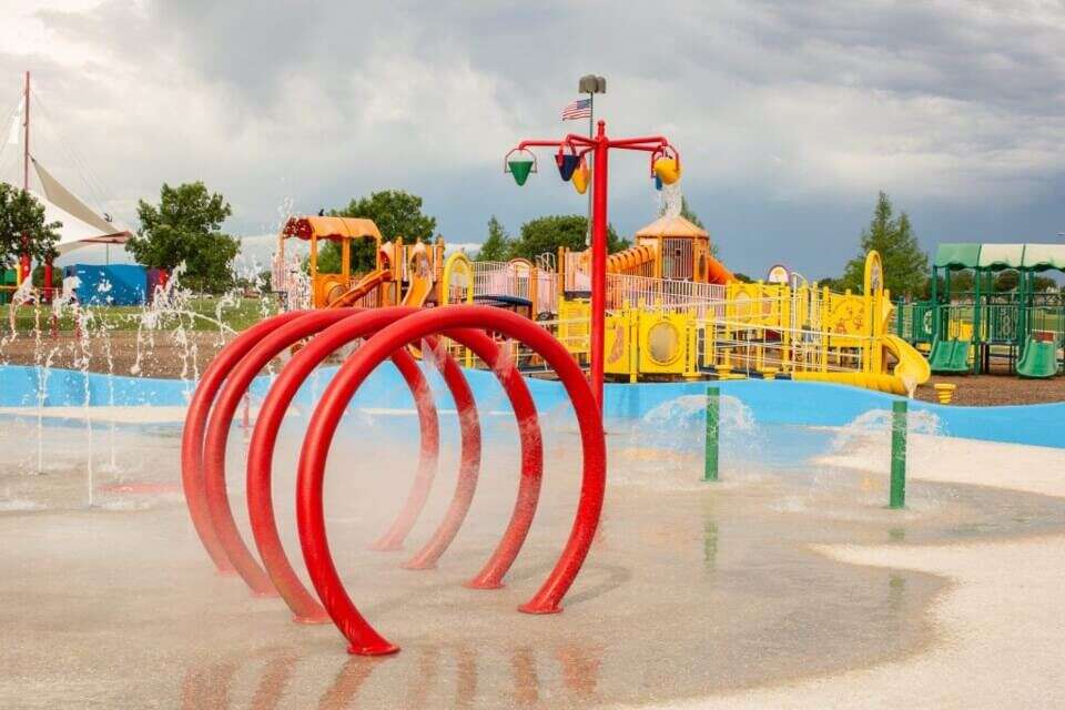 Celebration Park Sprayground in Allen Texas