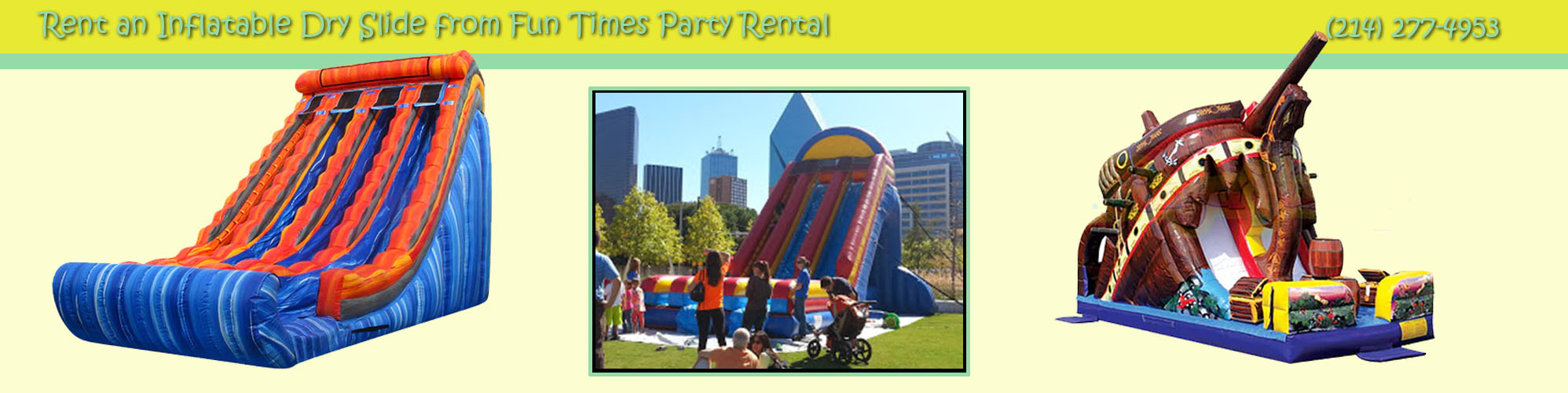 Inflatable Dry Slide Rental