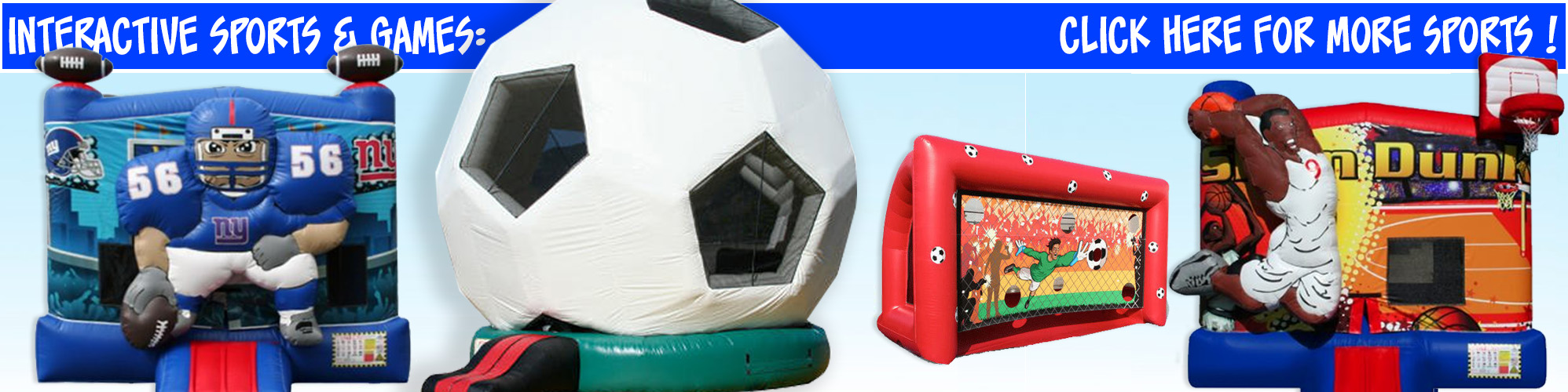 Sports Themed Inflatable Rentals from Fun Times Party