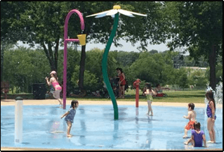 Harry Myers Spray Park in Rockwall Texas