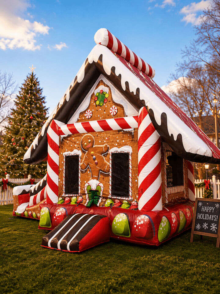 Holiday themed inflatable rental delivered and set up