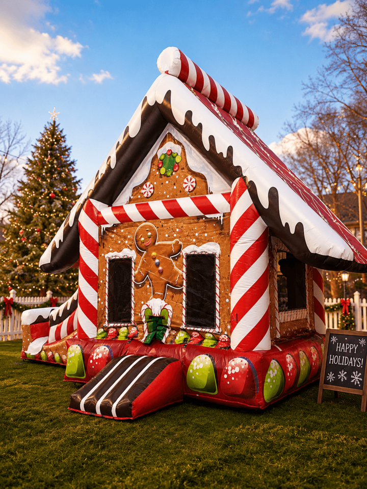 Holiday themed inflatable rental delivered and set up