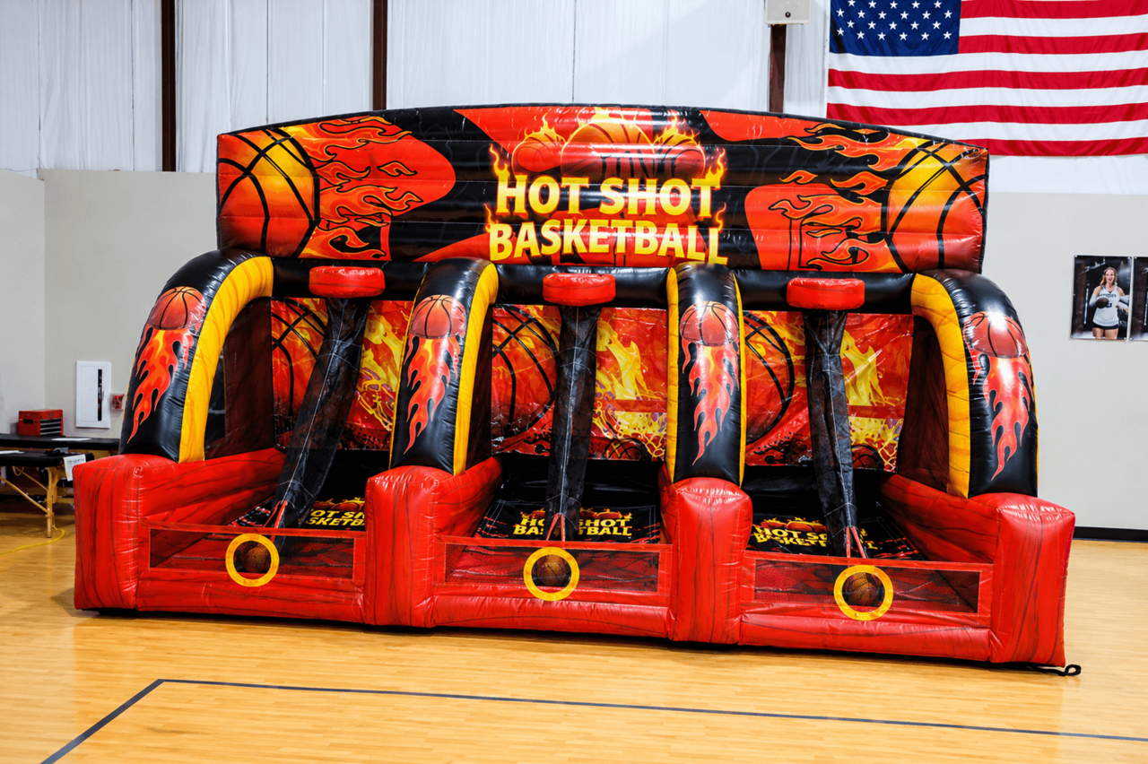 Hot Shot basketball inflatable game for youth sports events