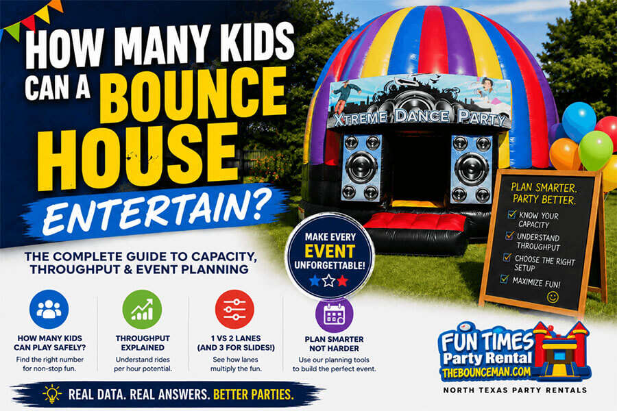 How many kids can a bounce house entertain planning guide