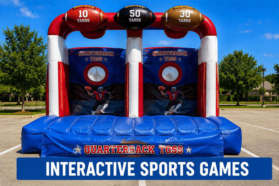 Interactive sports game rental for school field day