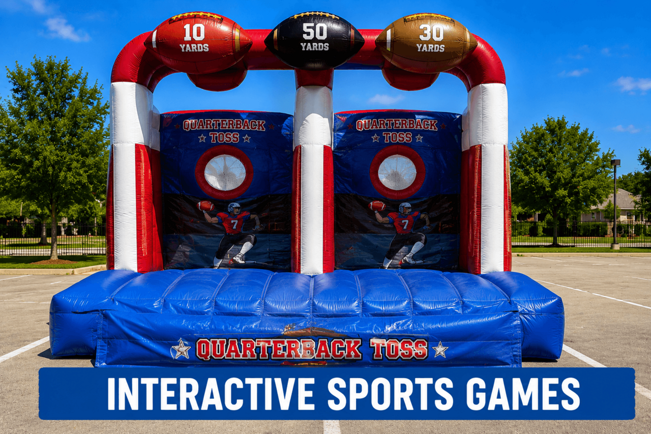 Interactive sports game rental for school field day
