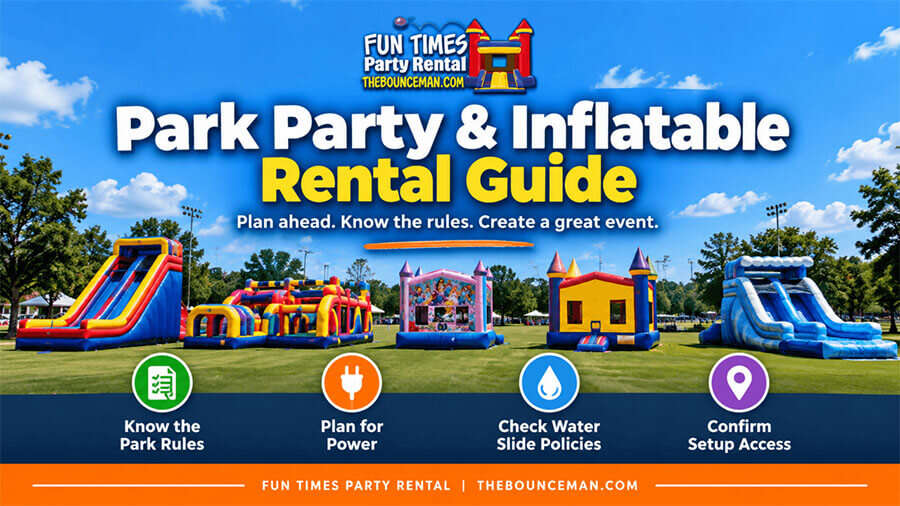 Park party and inflatable rental planning guide