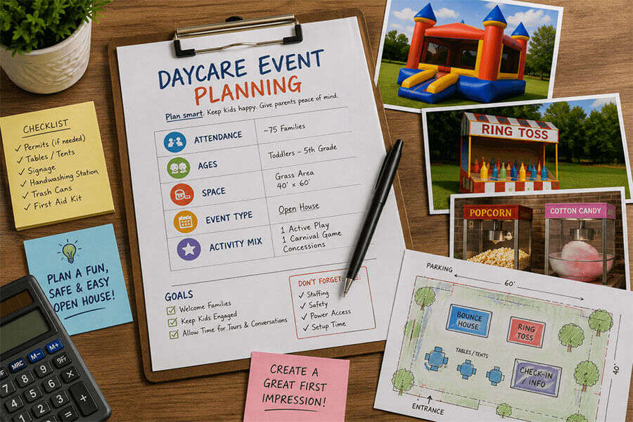 Daycare event planning guide for directors and staff