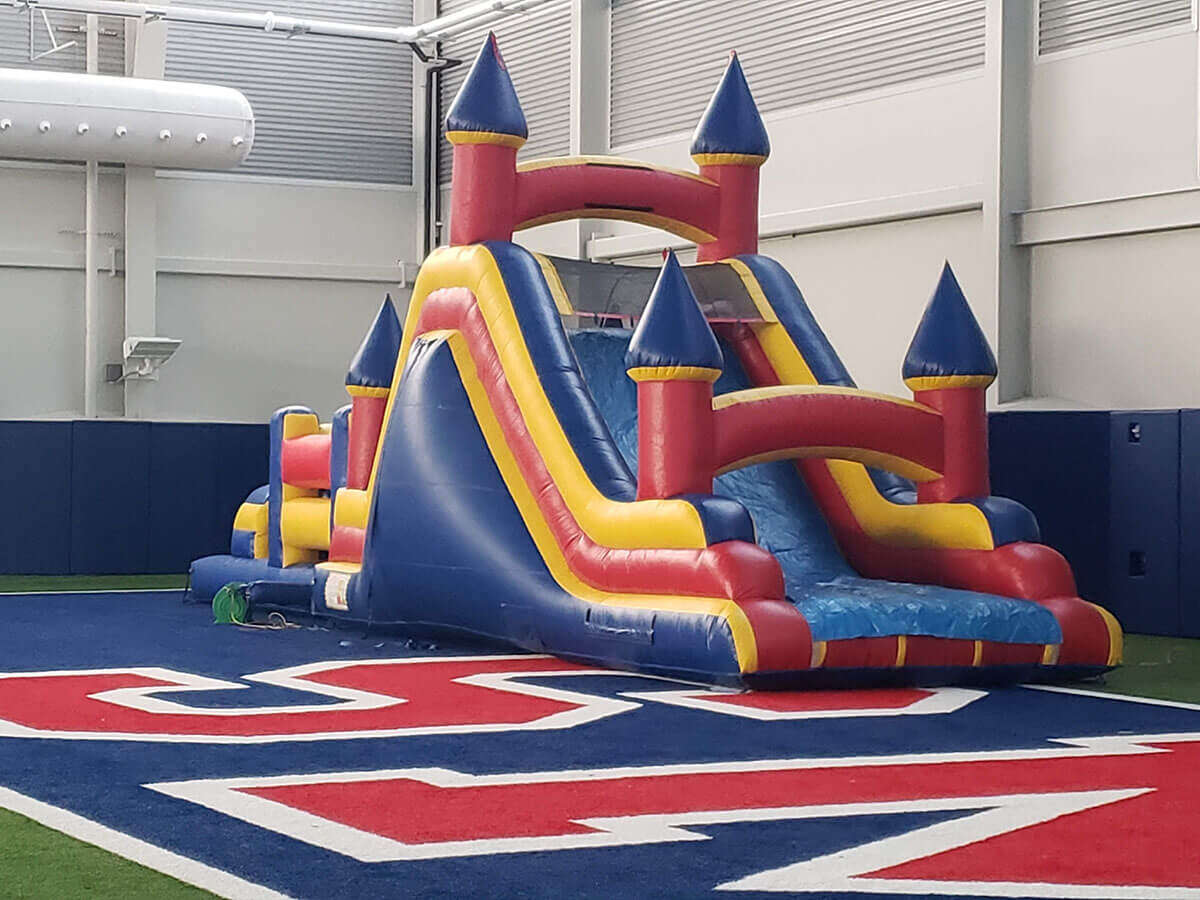 Fun Times Party Rental setup for an SMU football event