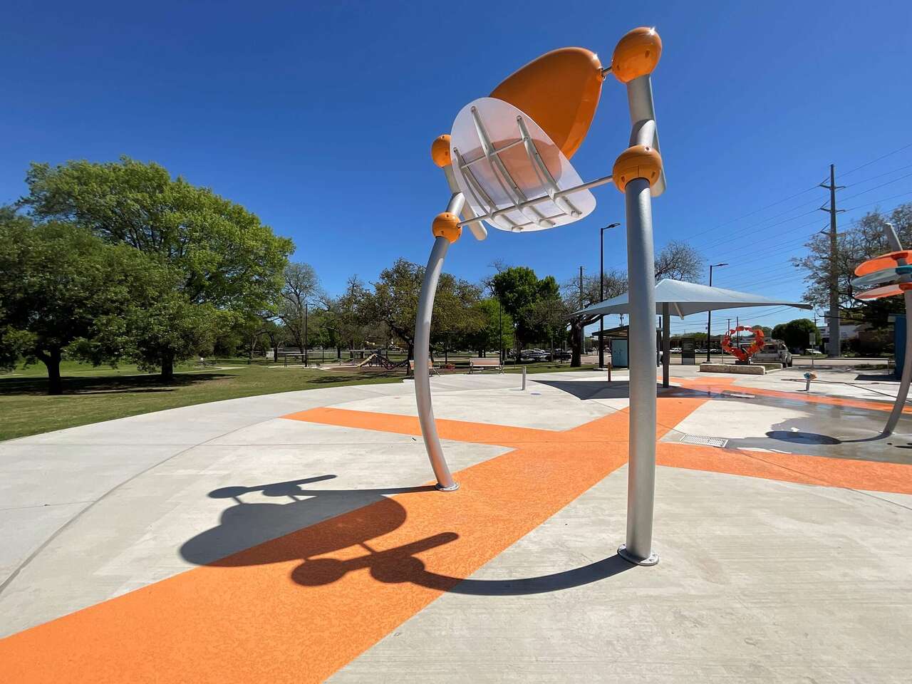Wynne Park Splash Pad in Garland Texas