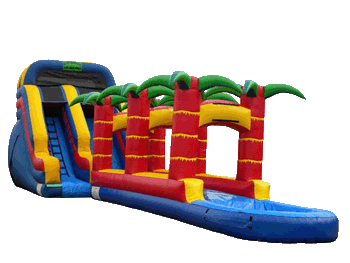 18Ft Hawaiian Slide w Slip and Pool 18HWI