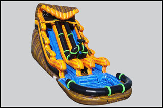 H2O Blaster 18Ft Front Load Double Lane Water Slide 533