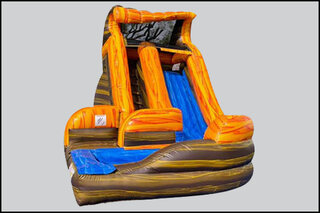 Orange You Cool Now 16Ft Waterslide with Pool 535