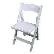 White Adult Garden Chairs w/ Padding