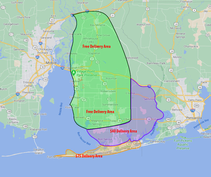 delivery area delivery area