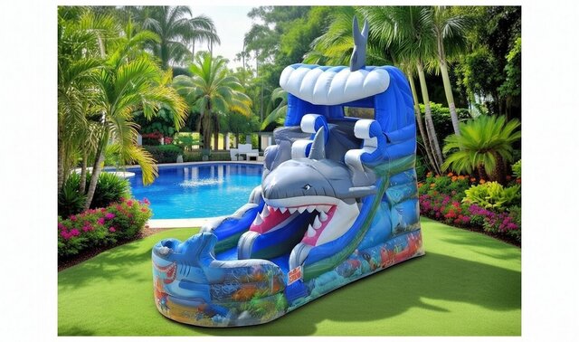 13 Foot Little Shark Water Slide