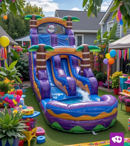 18 Foot Tropical Hurricane WaterSlide
