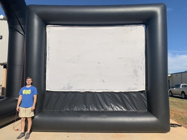 12x9 Movie Screen - up to 250 people