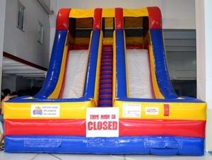 20 Foot Accelerator Double Lane Slide  inflatable