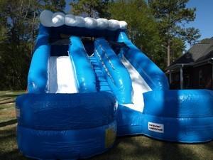 15 Foot Double Wave Water Slide