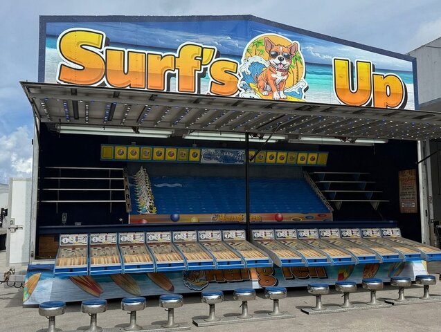 Surf’s Up Roll-a-Ball Midway Carnival Game