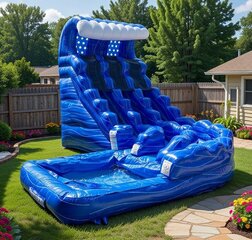 18 Foot Monster Wave Double Lane WaterSlide