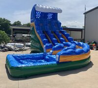 22' Electric Rush Pool Slide - Bounce House Rental, Laser Tag