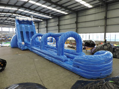 24' Dolphin Double Lane Water Slide with 35' Slip and Slide