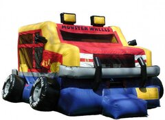 Monster Truck Bounce House Dry