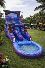 18 Foot Purple Paradise Water Slide