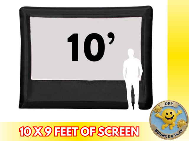 10 feet inflatable screen