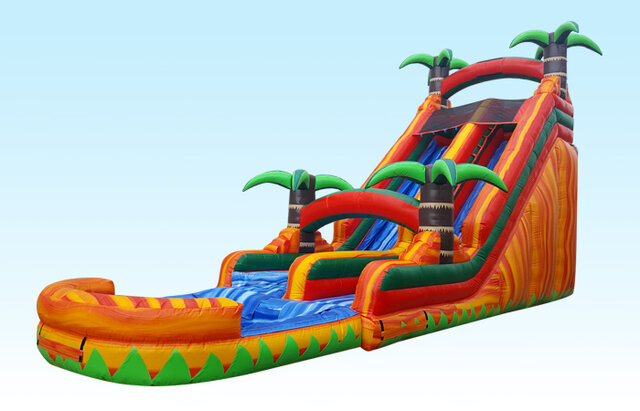 22' Tropical Paradise Slide with Pool