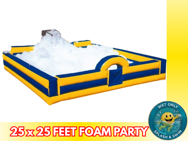 25x25 Foam Party Package