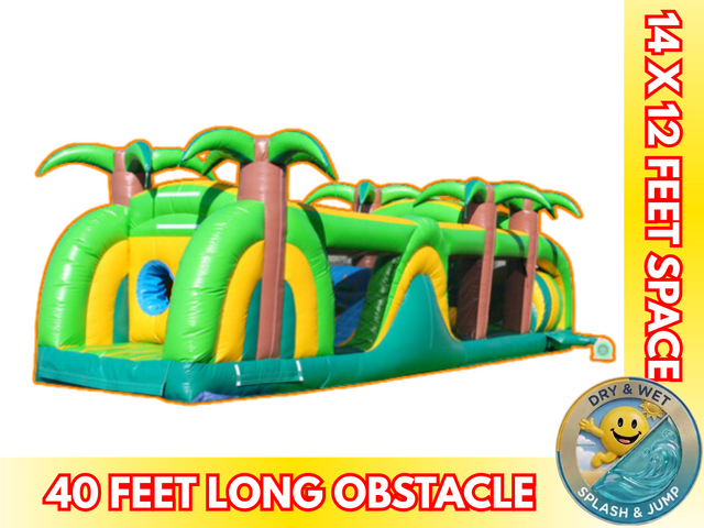 38' Tropical Obstacle Course