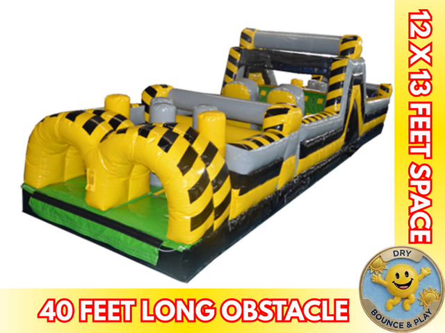 40'L and 13' H  Toxic Obstacle