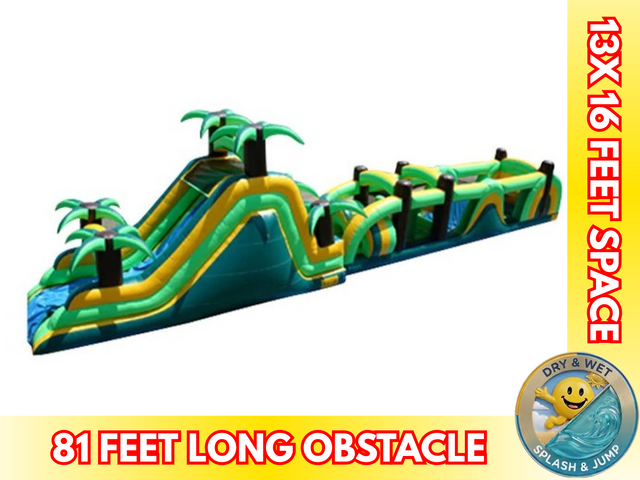 81' Tropical Obstacle Course